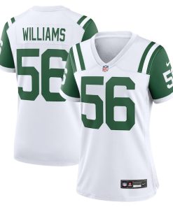Quincy Williams New York Jets Nike Women's Classic Alternate Player Game Jersey - White