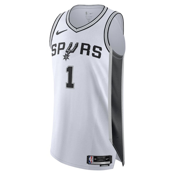 Victor Wembanyama San Antonio Spurs Nike Authentic Jersey - Association Edition - White - Image 2