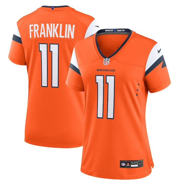 Troy Franklin Denver Broncos Nike Women's Team Game Jersey - Orange