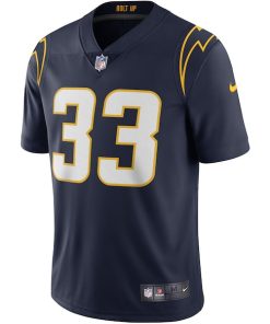 Alternative view of Derwin James Los Angeles Chargers Nike Alternate Vapor Limited Jersey - Navy
