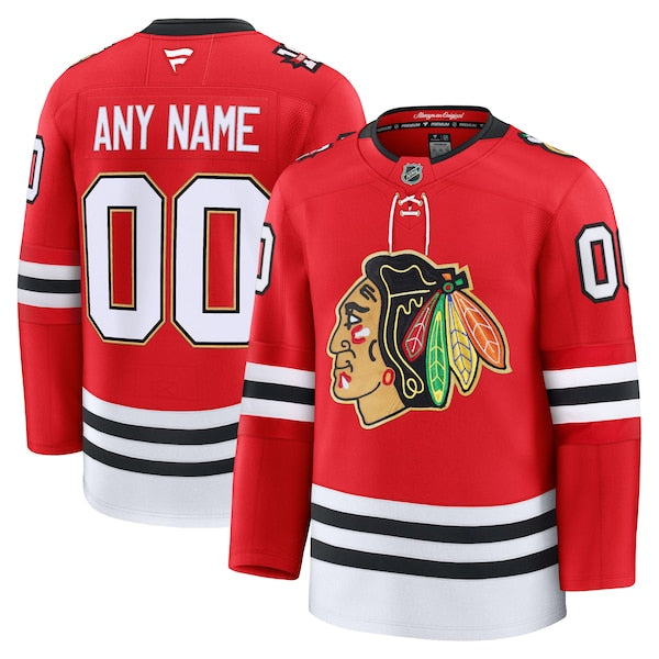 Chicago Blackhawks Centennial Premium Custom Jersey - Red