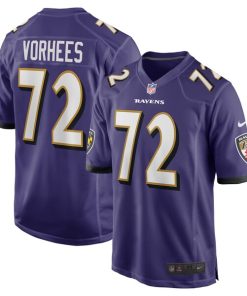 Andrew Vorhees Baltimore Ravens Nike Team Game Jersey -  Purple