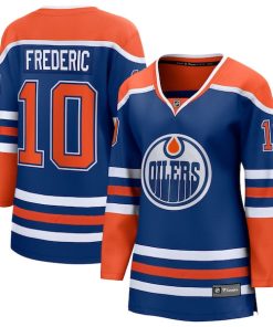 Trent Frederic Edmonton Oilers  Women's Home Breakaway Jersey - Royal