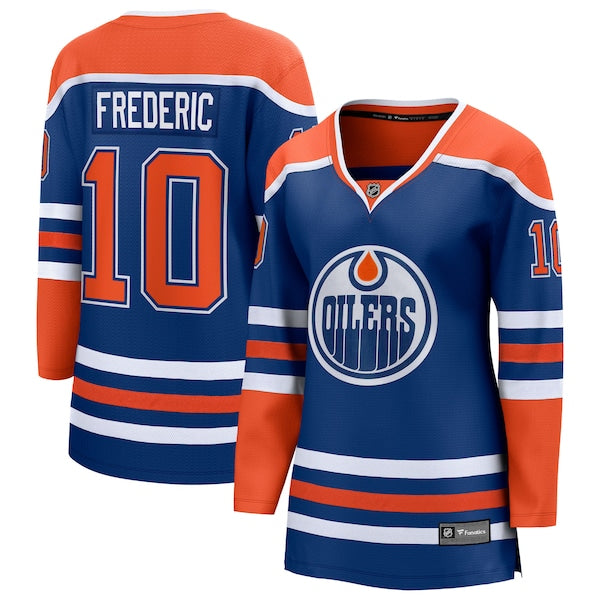 Trent Frederic Edmonton Oilers Women's Home Breakaway Jersey - Royal