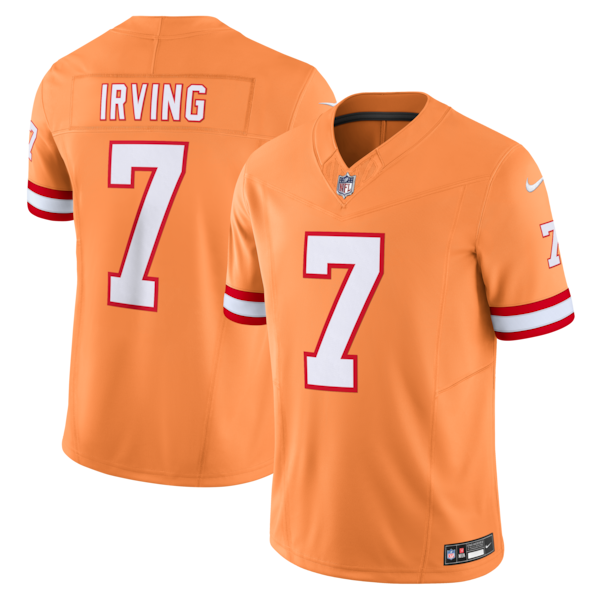Bucky Irving Tampa Bay Buccaneers Nike Alternate 2 Throwback Vapor F.U.S.E. Limited Jersey - Orange/White - Image 2