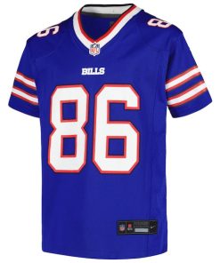Alternative view of Dalton Kincaid Buffalo Bills Nike Youth Game Jersey - Royal