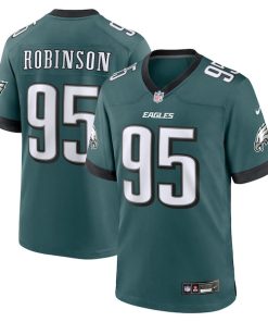 Ty Robinson Philadelphia Eagles Nike Team Game Jersey - Midnight Green