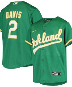 Khris Davis Oakland Athletics Nike Youth Alternate Replica Jersey - Green