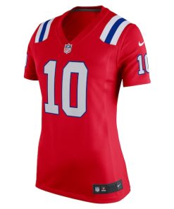Alternative view of New England Patriots?Nike Game Alternate - Red -?Drake Maye - Womens