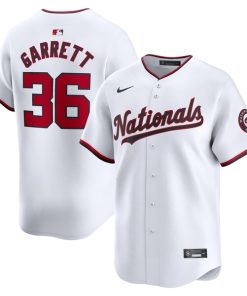 Stone Garrett Washington Nationals Nike Home Limited Player Jersey - White