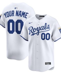 Kansas City Royals Nike Home Limited Custom Jersey - White