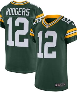 Aaron Rodgers Green Bay Packers Nike Vapor Elite Jersey - Green/White