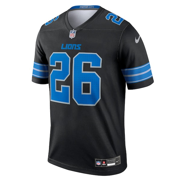 Jahmyr Gibbs Detroit Lions Nike Legend Jersey - Black - Image 3