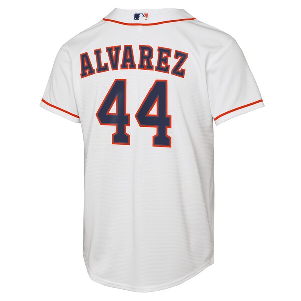 Yordan Alvarez Houston Astros Nike Youth Home Replica Jersey - White - Image 3