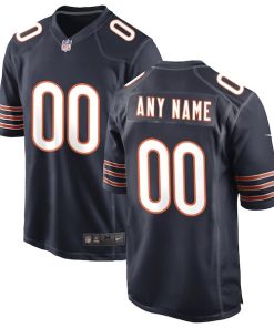 Chicago Bears Nike Custom Game Jersey - Navy