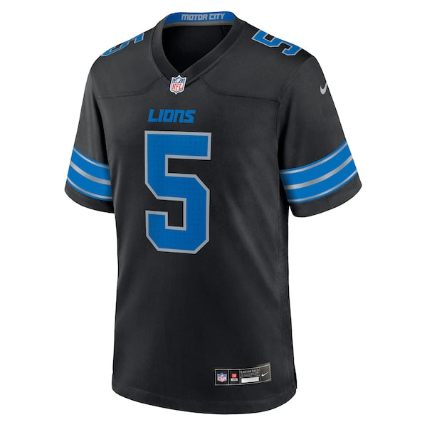 David Montgomery Detroit Lions Nike 2nd Alternate Game Jersey - Black - Image 3
