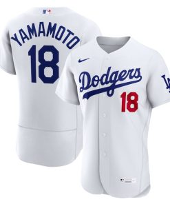 Yoshinobu Yamamoto Los Angeles Dodgers Nike Home Authentic Jersey - White