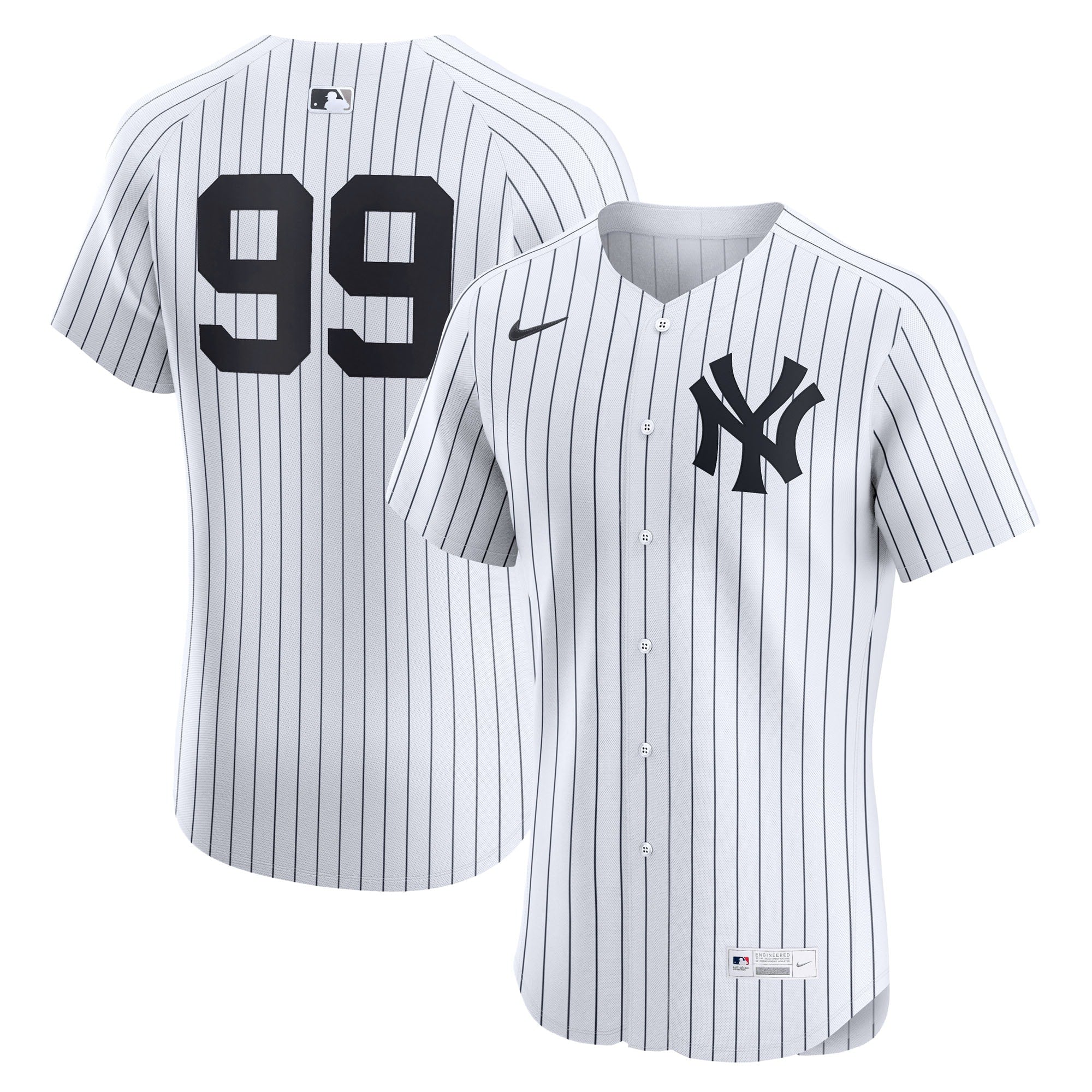 Aaron Judge New York Yankees Nike Alternate 2 Elite Jersey - Navy/White - Image 5