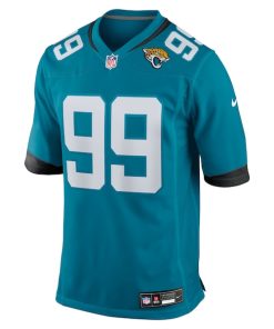 Alternative view of Austin Johnson Jacksonville Jaguars Nike Team Game Jersey -  Teal