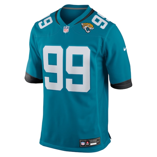 Austin Johnson Jacksonville Jaguars Nike Team Game Jersey - Teal - Image 2