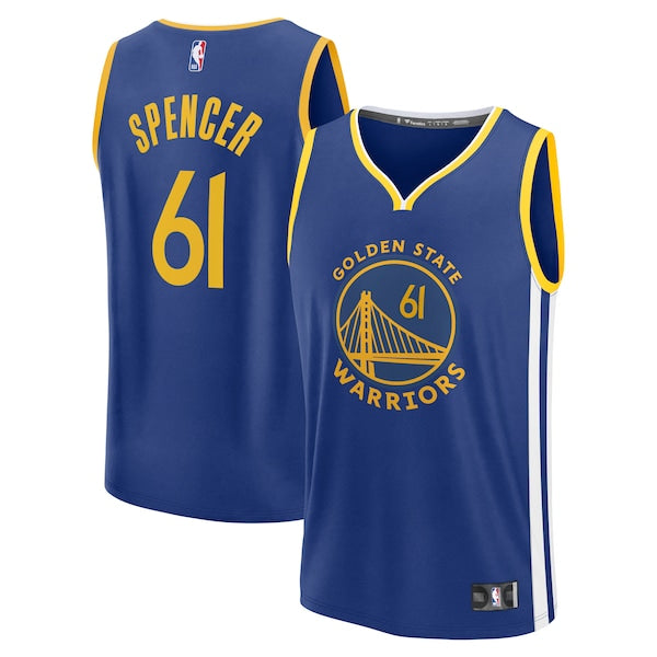 Pat Spencer Golden State Warriors Fast Break Replica Player Jersey - Icon Edition - Royal