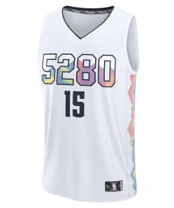 Alternative view of Nikola Jokic Denver Nuggets  2024/25 Fast Break Player Jersey - City Edition - White
