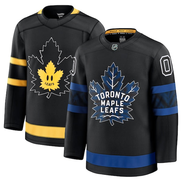 Toronto Maple Leafs x drew house Alternate Premium Custom Jersey - Black/Blue/White - Image 2