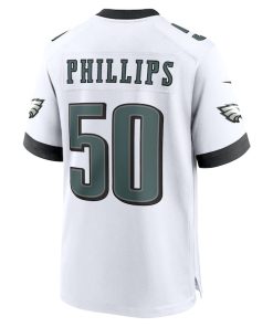 Alternative view of Jaelan Phillips Philadelphia Eagles Nike  Game Jersey -  White/Kelly Green/Green