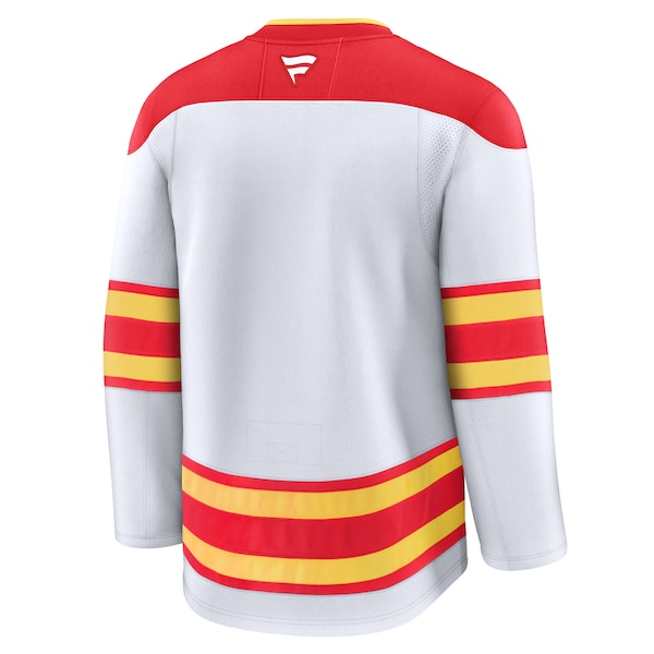 Calgary Flames Away Premium Jersey - White/Black/Red - Image 3