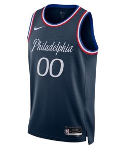 Alternative view of Philadelphia 76ers Nike Unisex 2025/26 City Edition Swingman Custom Jersey - Navy