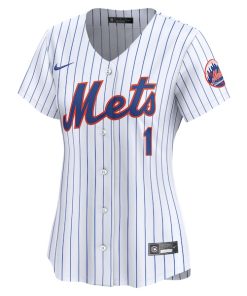 Alternative view of New York Mets Nike Women's #1 Mom Home Limited Jersey - White