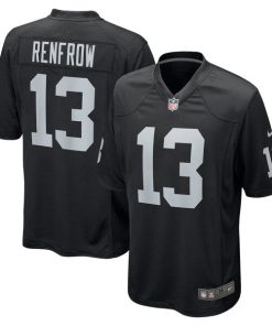Alternative view of Hunter Renfrow Las Vegas Raiders Nike Game Jersey - Black/White