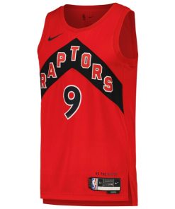 Alternative view of RJ Barrett Toronto Raptors Nike Unisex Swingman Player Jersey - Icon Edition - Red