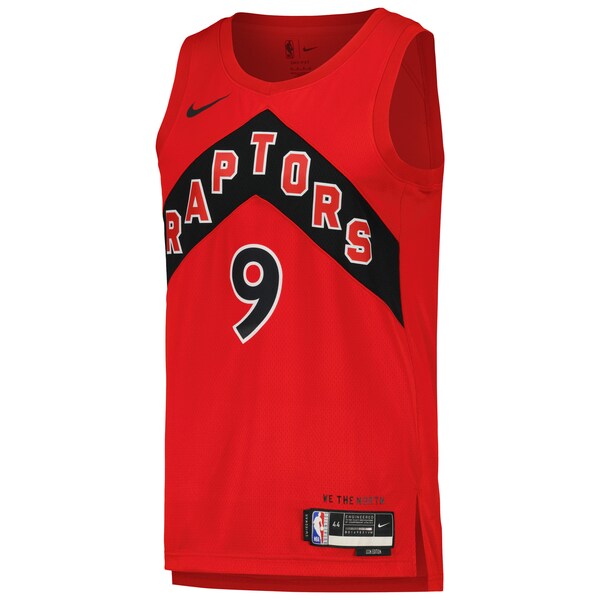 RJ Barrett Toronto Raptors Nike Unisex Swingman Player Jersey - Icon Edition - Red - Image 2