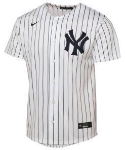 Alternative view of New York Yankees Nike Youth Home Replica Jersey - White