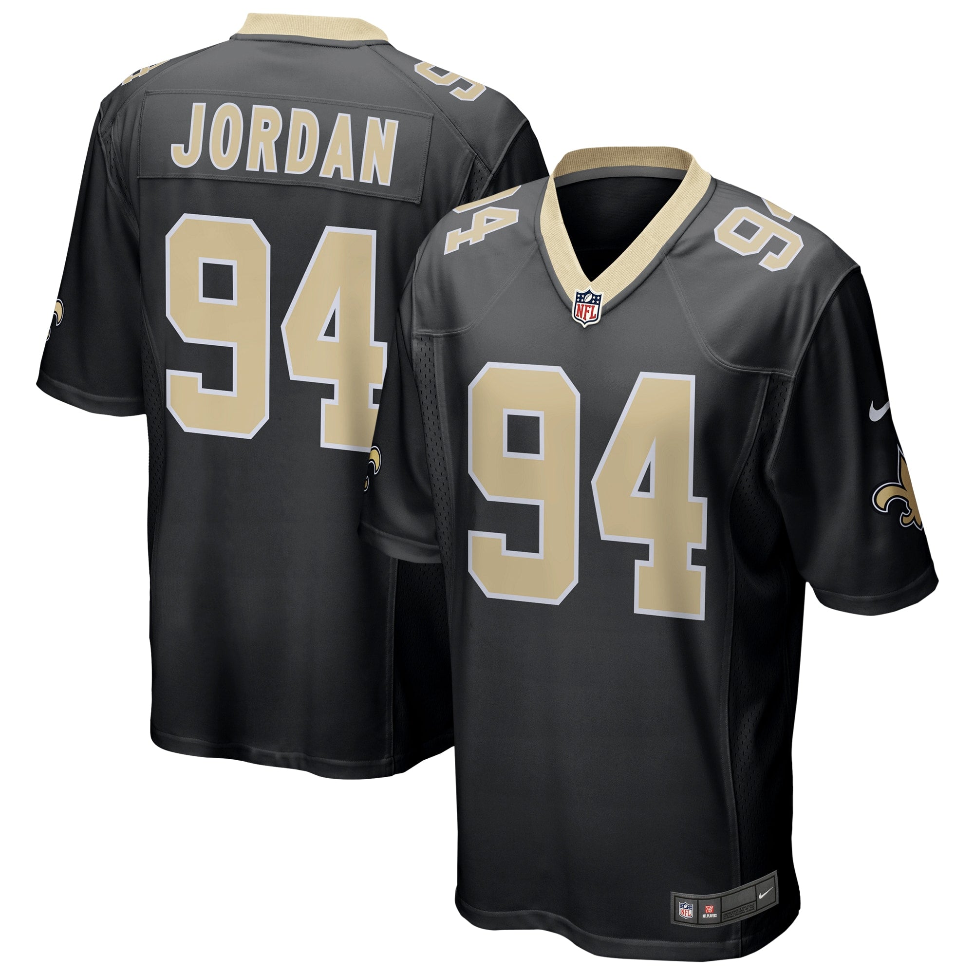 Cameron Jordan New Orleans Saints Nike Gameday Golds Alternate Game Player Jersey - Gold/Black - Image 5
