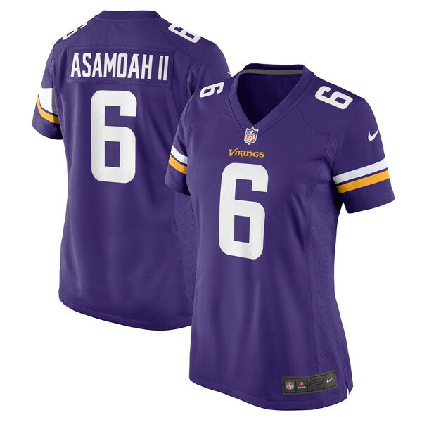 Brian Asamoah II Minnesota Vikings Nike Women's Game Jersey - Purple