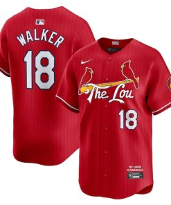 Jordan Walker St. Louis Cardinals Nike 2024 City Connect Limited Player Jersey - Red