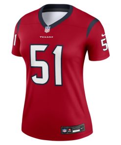 Alternative view of Will Anderson Jr. Houston Texans Nike Women's  Legend Jersey - Red