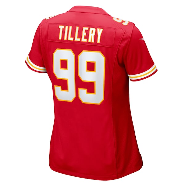 Jerry Tillery Kansas City Chiefs Nike Women's Team Game Jersey - Red - Image 3