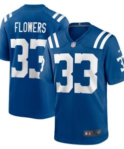 Dallis Flowers Indianapolis Colts Nike Game Player Jersey - Royal