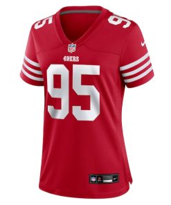 Alternative view of Alfred Collins San Francisco 49ers Nike Women's Team Game Jersey -  Scarlet