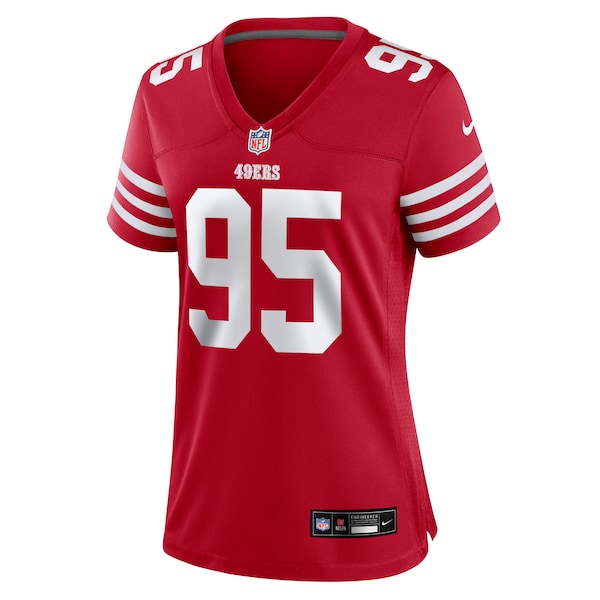 Alfred Collins San Francisco 49ers Nike Women's Team Game Jersey - Scarlet - Image 2