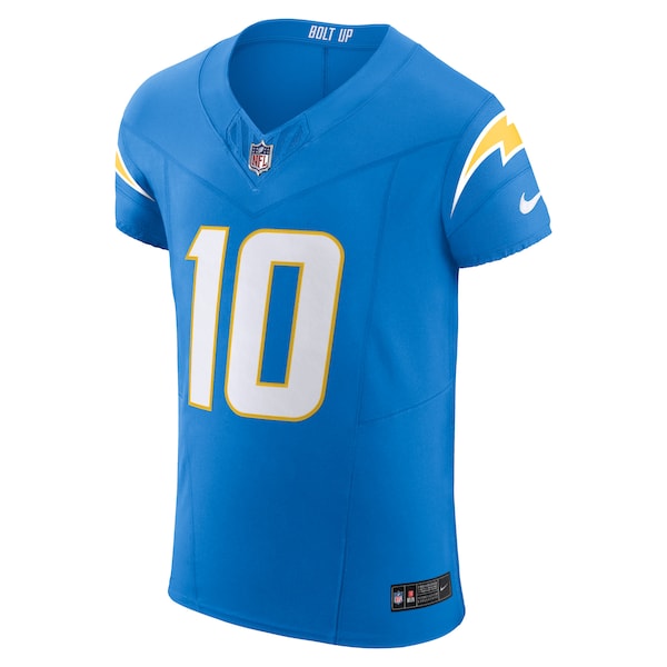 Justin Herbert Los Angeles Chargers Nike Vapor F.U.S.E. Elite Jersey - Powder Blue - Image 2