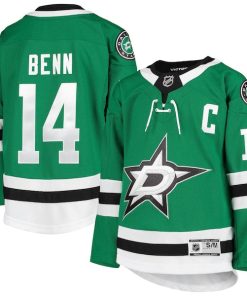 Jamie Benn Dallas Stars Youth Home Premier Player Jersey - Kelly Green