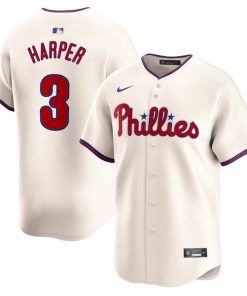 Bryce Harper Philadelphia Phillies Nike 3rd Alternate Limited Player Jersey?¨C Cream