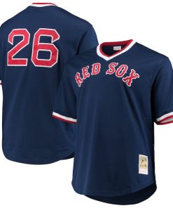 Wade Boggs Boston Red Sox Big & Tall Cooperstown Collection Mesh Batting Practice Jersey - Navy