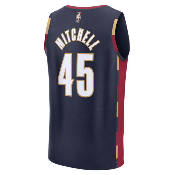 Donovan Mitchell Cleveland Cavaliers Youth Fastbreak Jersey - Classic Edition - Navy - Image 3