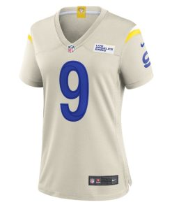Alternative view of Matthew Stafford Los Angeles Rams Nike Women's Player Game Jersey - Bone