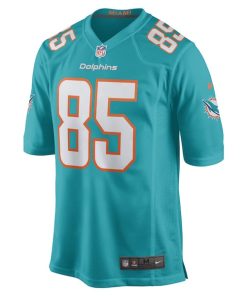 Alternative view of River Cracraft Miami Dolphins Nike Game Player Jersey - Aqua